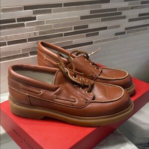 Enzo Italy Brown Leather lace Shoes size 34